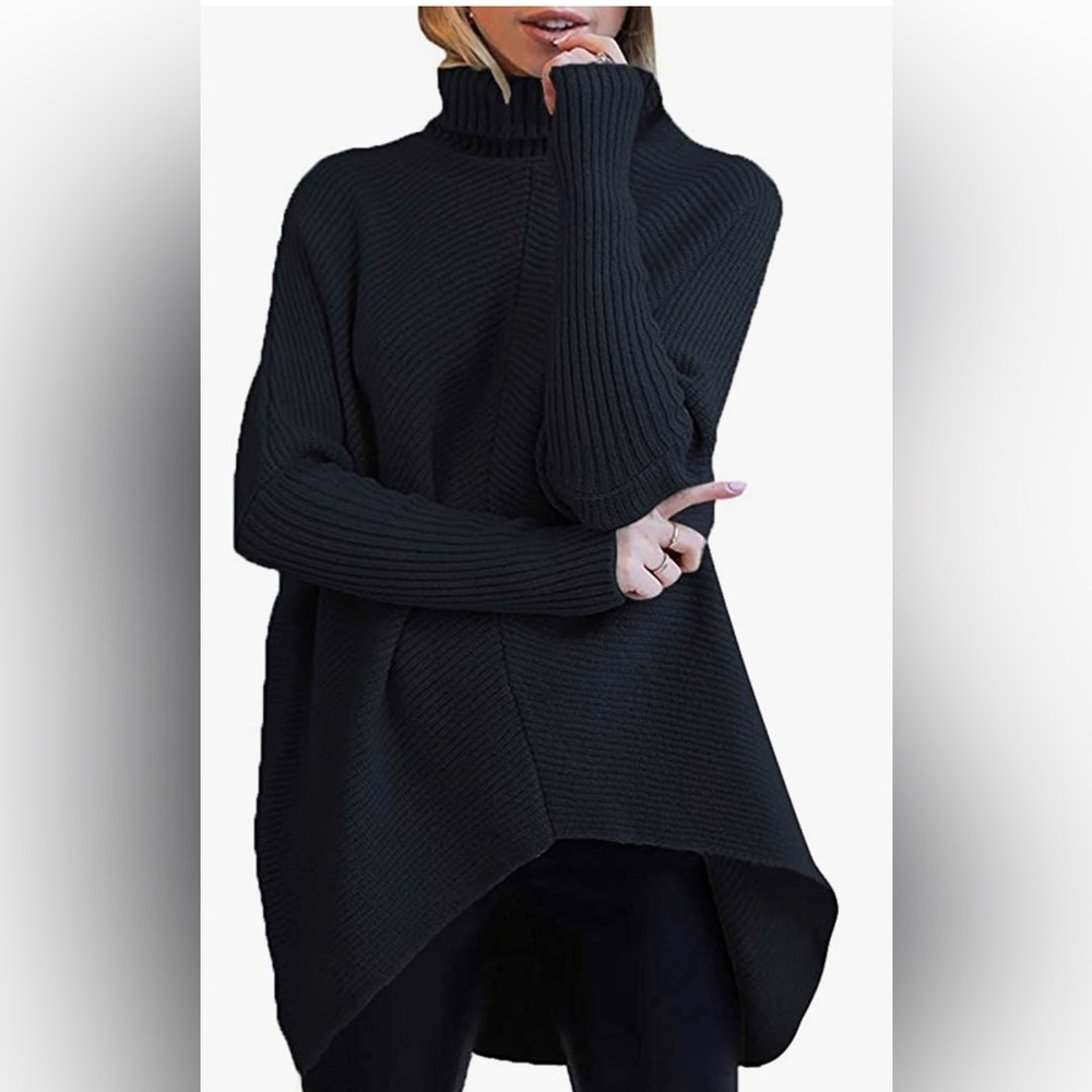 Turtleneck High Low Sweater